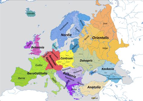 History of Map Map of Regions of Europe